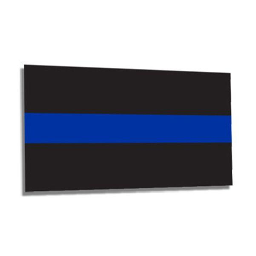 Classic Thin Blue Line Sticker, 3 X 4.5 in