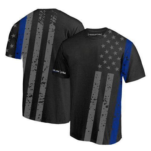 Athletic T-Shirt – All-Over, Thin Blue Line