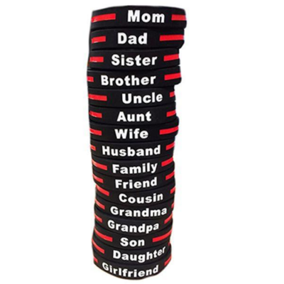 Family – Thin Red Line Bracelet, 8 Inch