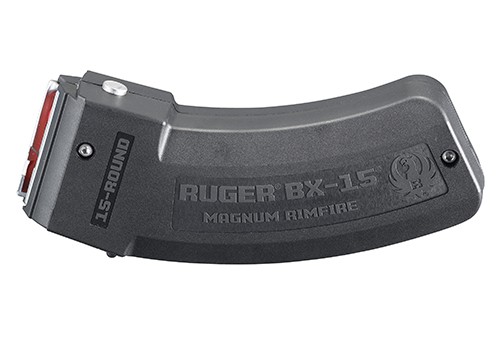Ruger 90585 BX-15 15-Round Magazine Fits Ruger American Rimfire/77 17 HMR/22WMR BX-15 Black