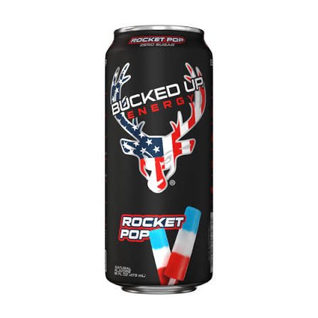 Bucked Up Energy Drink – Rocket Pop Bucked Up Energy Drink – Rocket Pop