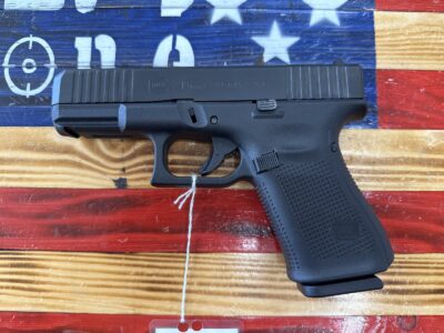 Glock 19, Gen 5, 9mm, 4″, Black, Semi Auto, OEM Case, OEM lock, 3 Mags OEM Backstrap