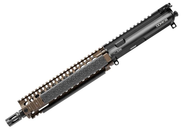 Daniel Defense 2300408013011 MK18 Upper Group 5.56x45mm NATO 10.30″ Black Phosphate Barrel, 7075-T6 Aluminum Black Anodized Receiver, Flat Dark Earth DD RISII MK18 Handguard for AR-15