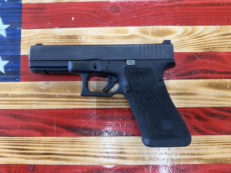 Glock,17,9mm,Black,4.49″ barrel W/ cutom 17C cuts,Holosun EPS,Surefire X300,Full custom stipple,Extended slide release & mag,Oem glock case,No mags & no lock Glock,17,9mm,Black,4.49″ barrel W/ cutom 17C cuts,Holosun EPS,Surefire X300,Full custom stipple,Extended slide release & mag,Oem glock case,No mags & no lock
