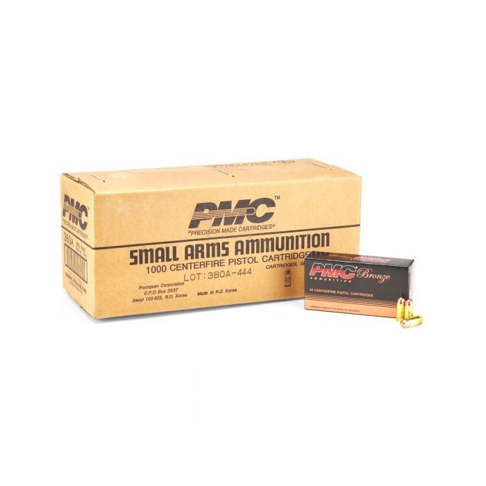 BRONZE 380 AUTO 90GR FMJ 1000 Round Case BRONZE 380 AUTO 90GR FMJ 1000 Round Case