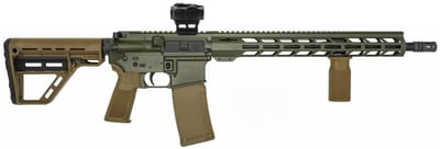 POF USA California Olive Drab Cerakote P-15 BASE 5.56 NATO
Rifle, 16.5″ Barrel, MICRO B, JUGGERNAUT KIT, 15″ M-LOK
Rail, FDE AMEND2 Stock & Grip, Low Profile Gas Block, FDE
10 Round AMEND2 Magazine, AMEND2 Vertical Grip,
ZERO TECH Thrive Red Dot POF USA California Olive Drab Cerakote P-15 BASE 5.56 NATO
Rifle, 16.5″ Barrel, MICRO B, JUGGERNAUT KIT, 15″ M-LOK
Rail, FDE AMEND2 Stock & Grip, Low Profile Gas Block, FDE
10 Round AMEND2 Magazine, AMEND2 Vertical Grip,
ZERO TECH Thrive Red Dot
